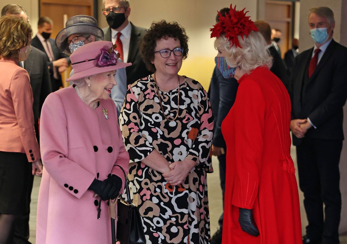 The Queen was speaking with the Duchess of Cornwall and Elin Jones, the Welsh Parliament's presiding officer, when her remarks were caught on tape.