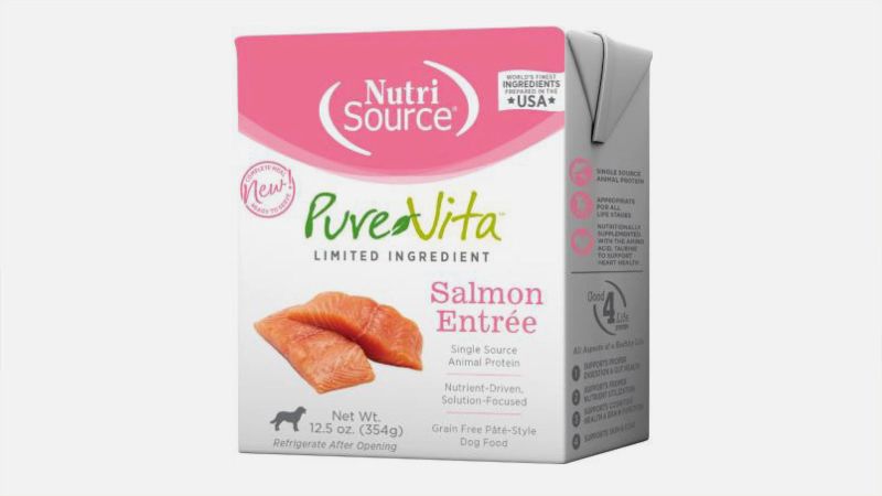 Dog food recall Impacts some cases of Pure Vita Salmon Entree Dog