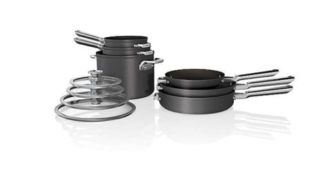Ninja Foodi NeverStick Premium Space Saving 10-Piece Cookware Set 