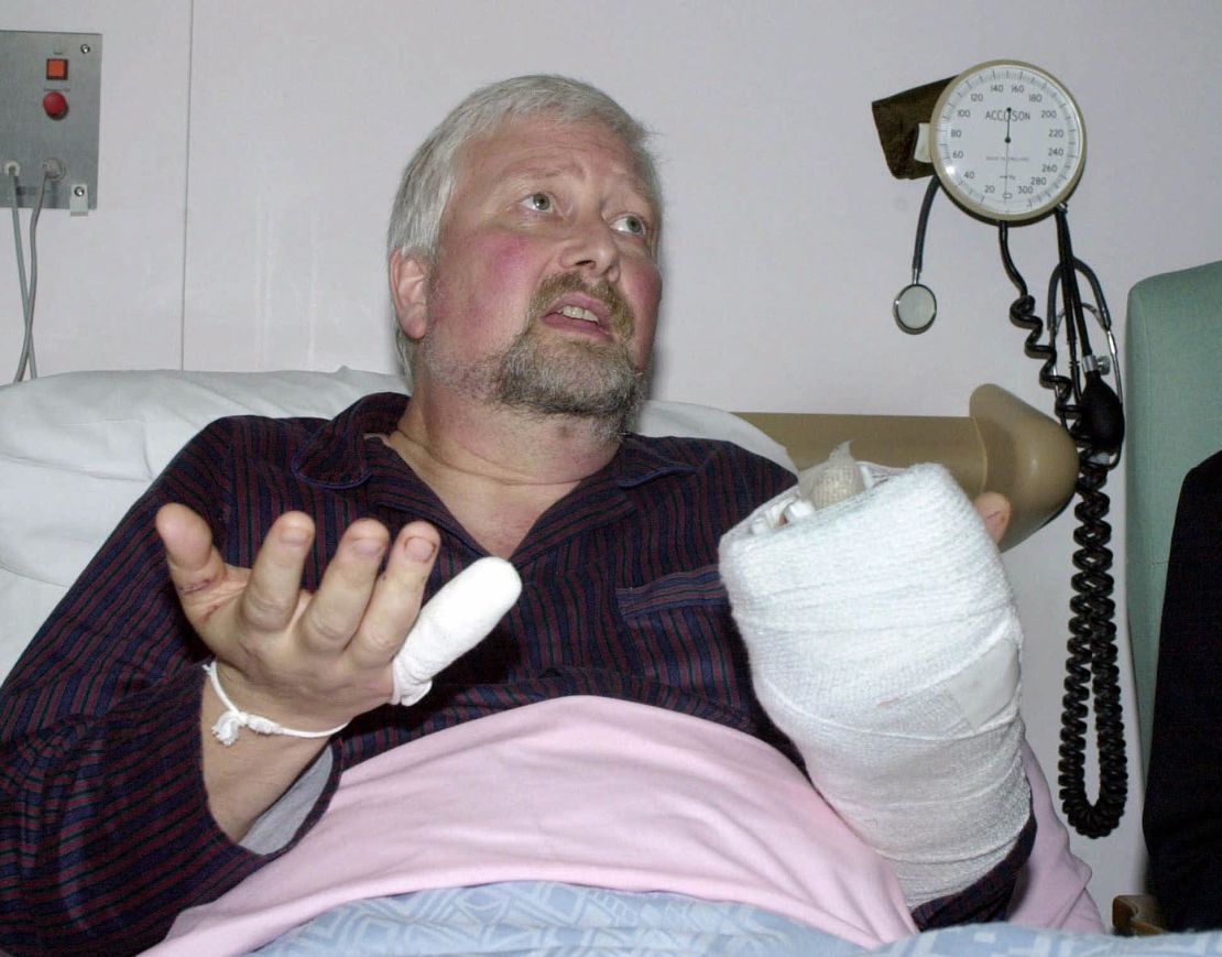 Nigel Jones, speaking from his hospital bed on January 30, 2000,  following a sword attack in his constituency offices