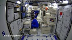 screengrab China space station inside