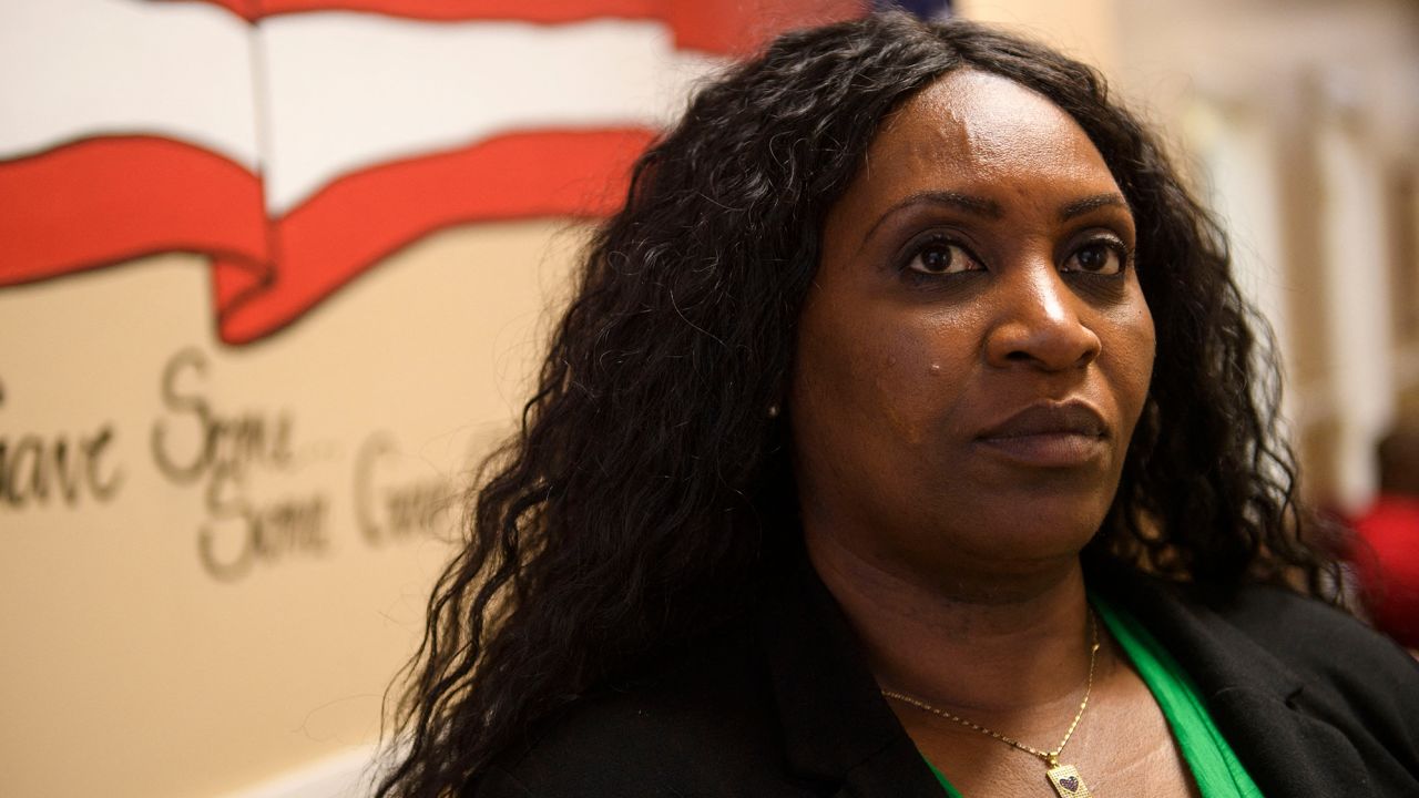 Jennifer Bates at the Retail, Wholesale and Department Store Union (RWDSU) office in Birmingham, Alabama on March 26, 2021. 