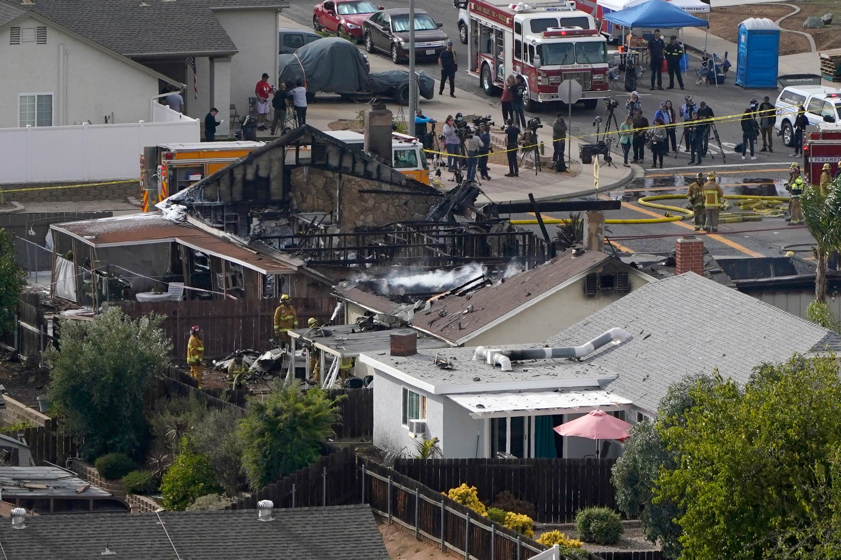 California couple's home was destroyed Monday by a small plane
