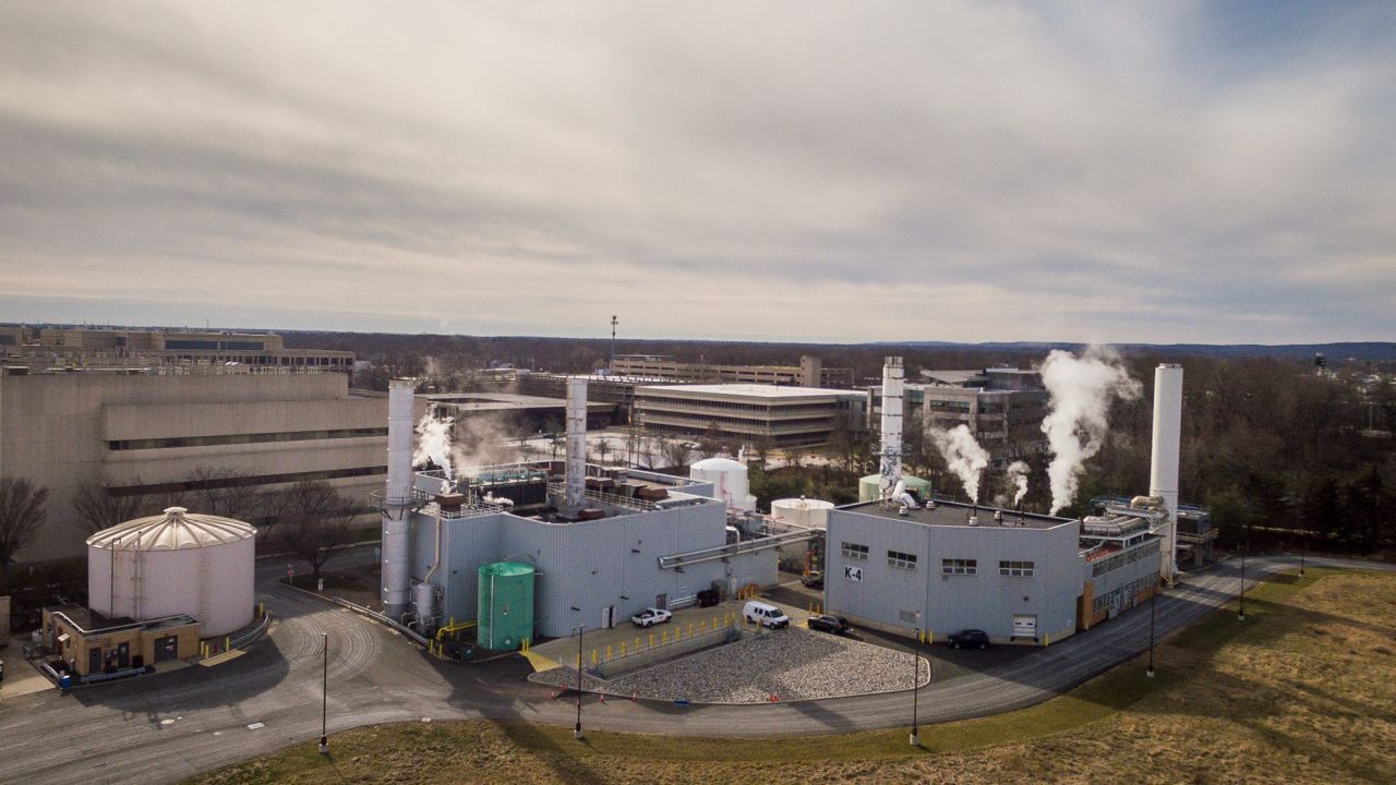 Merck headquarters in Kenilworth, New Jersey on January 25, 2021. 