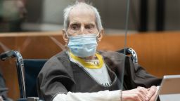 Robert Durst is sentenced on October 14, 2021 in Los Angeles, California. Durst was sentenced to life without the possibility of parole for the 2000 murder of Susan Berman.