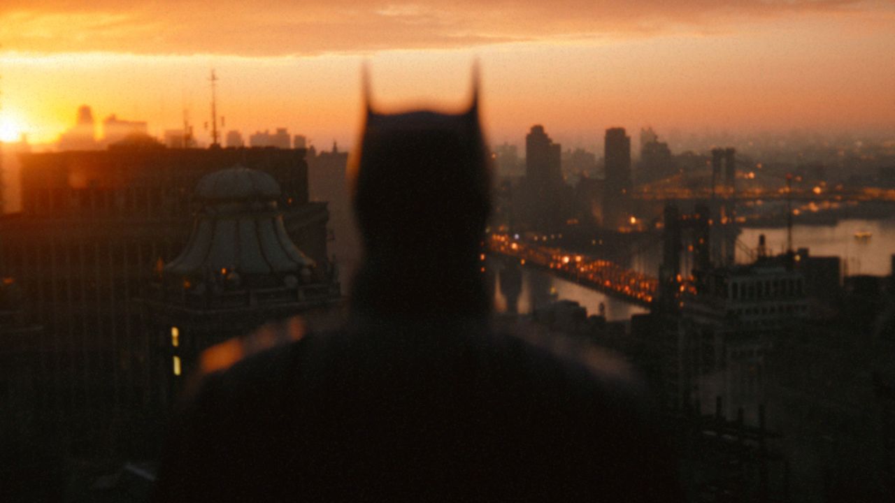 ROBERT PATTINSON as Batman in Warner Bros. Pictures' action adventure "THE BATMAN," a Warner Bros. Pictures release.