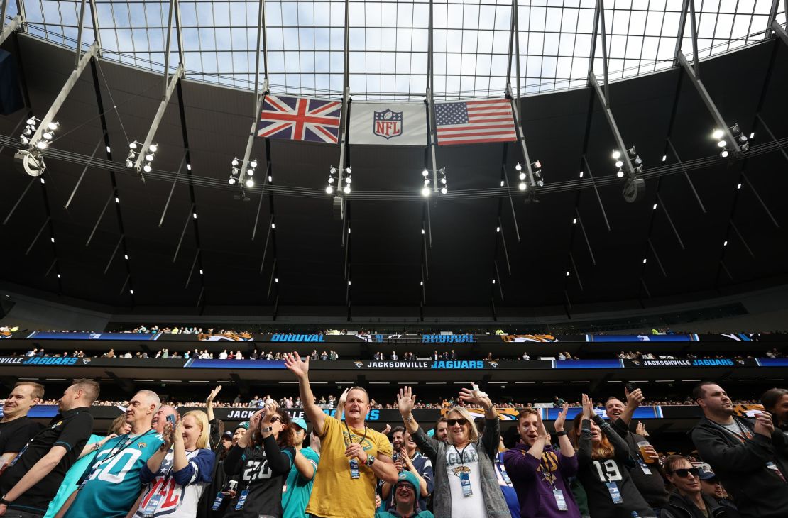 A general view during the NFL London match between Miami Dolphins and Jacksonville Jaguars at the Tottenham Hotspur Stadium.