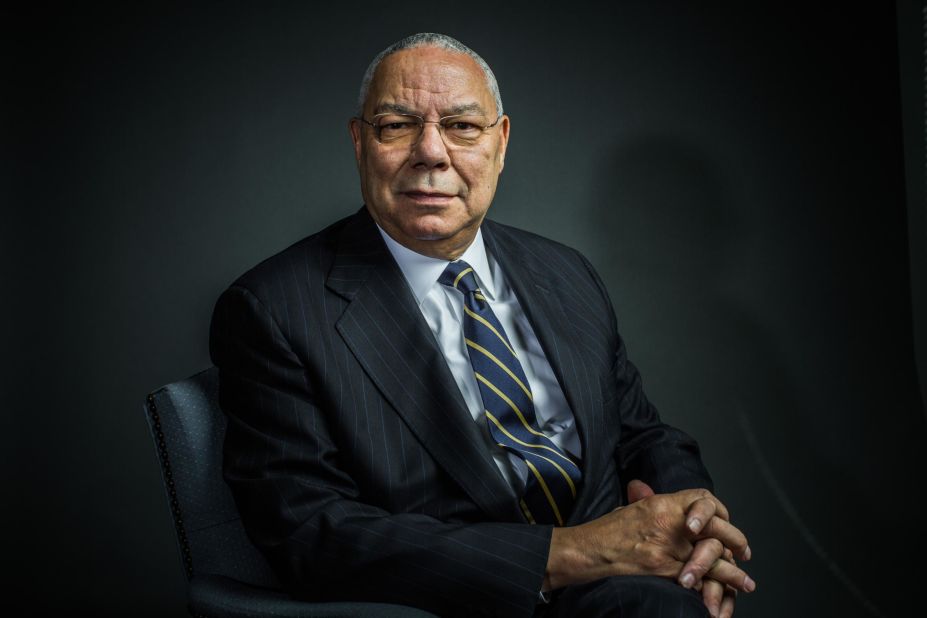 Colin Powell poses for a portrait in 2012.
