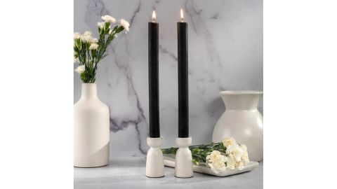 Lucid Black Dinner Candle