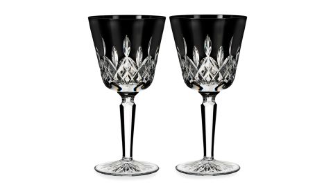 Waterford Crystal Lismore Black Crystal Goblets