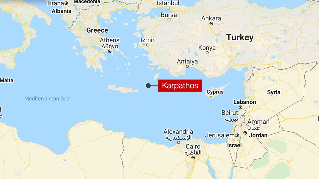 karpathos greece earthquake MAP