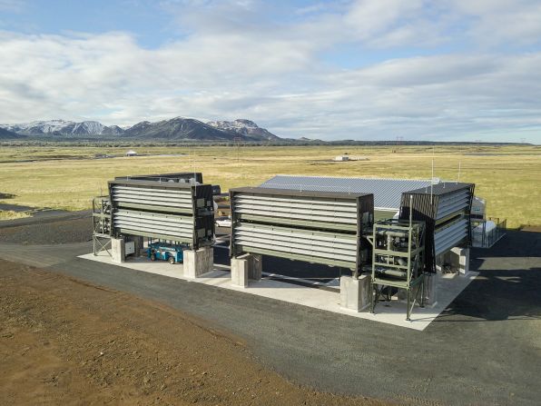 <strong>Direct-air capture --</strong> Companies like Climeworks in Iceland (pictured) have engineered machines that<a href="index.php?page=&url=https%3A%2F%2Fcnn.com%2F2023%2F05%2F11%2Fworld%2Fcarbon-capture-removal-pollution-climate-intl%2Findex.html" target="_blank"> suck in air and filter out the carbon dioxide using chemicals</a>. The carbon dioxide can then be reused in other products or stored deep underground where it is mineralized. The US Department of Energy announced<a href="index.php?page=&url=https%3A%2F%2Fcnn.com%2F2022%2F05%2F19%2Fpolitics%2Fdoe-carbon-capture-investment-climate%2Findex.html" target="_blank"> $3.5 billion</a> in investment in direct-air capture in 2022. 