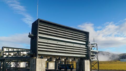 Climework's Orca project -- a carbon dioxide removal system -- at the Hellisheiði Geothermal Power Plant in Iceland.