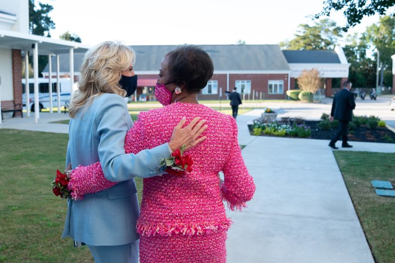 Jill Biden surprises the stranger who helped her rediscover her