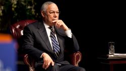 Former Chairman of the Joint Chiefs of staff and Secretary of State Colin Powell attends an event honoring the 20th anniversary of the Persian Gulf War on January 20, 2011 in College Station Texas. The Gulf War was waged against Iraq from August 1990 to February 1991 during President George H. W. Bush's administration.