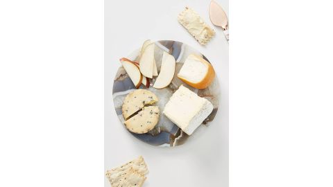 Anthropologie Quincy Composite Agate Cheese Board