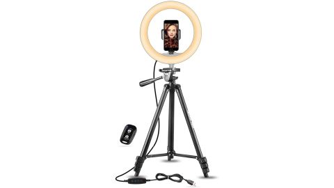 Ubeesize 10-Inch Selfie Ring Light With Tripod