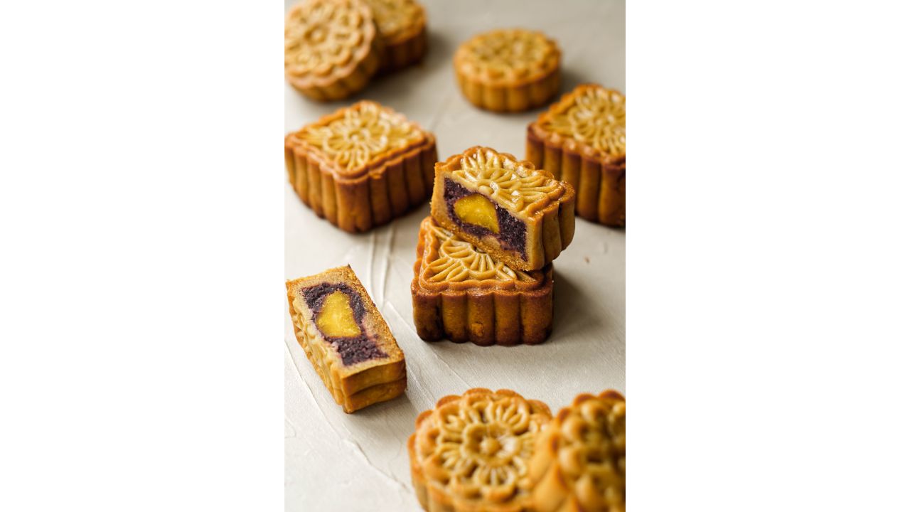 <strong>Mooncakes: </strong>Mooncakes, the dense, high-calorie treats eaten during the Mid-Autumn Festival, also feature in the book. "I love all mooncakes because they represent a moment that allows us to focus on togetherness and looking positively towards the future," says Cho.