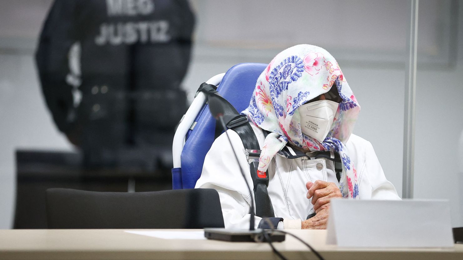 Irmgard Furchner during the start of her trial, which began last year.