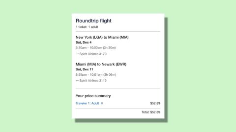 Travel from New York to Miami for just $ 53 roundtrip
