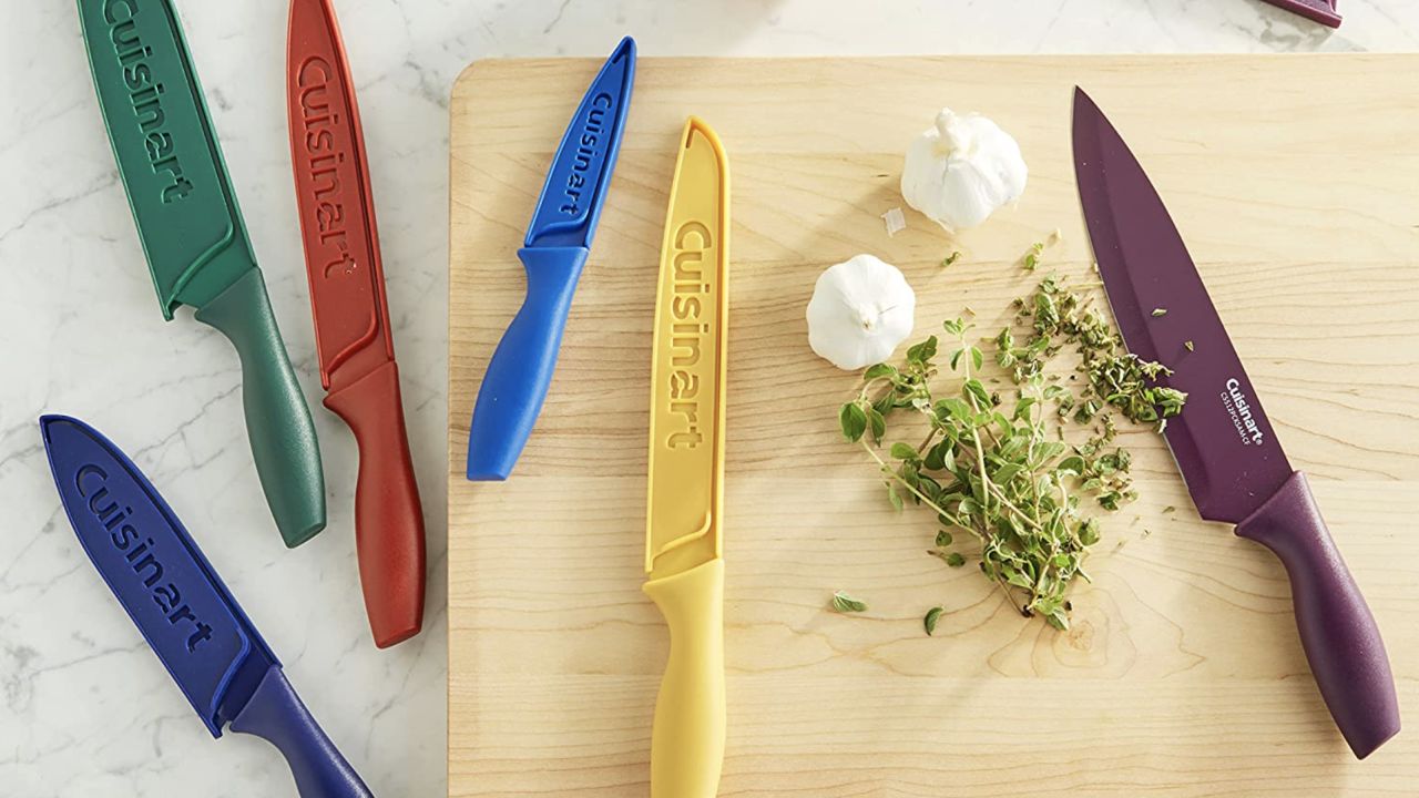 Cuisinart 12-Piece Color Knife Set With Blade Guards
