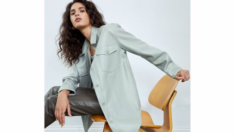 Wilfred The Vegan Leather Ganna Shirt Jacket