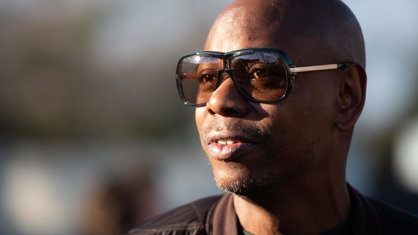 CHARLESTON, SC - JANUARY 30: Comedian Dave Chappelle campaigns for Democratic presidential candidate Andrew Yang on January 30, 2020 in North Charleston, South Carolina. The comedian has endorsed the candidate and performs the second of two South Carolina campaign benefit shows Thursday evening in Charleston.  (Photo by Sean Rayford/Getty Images)