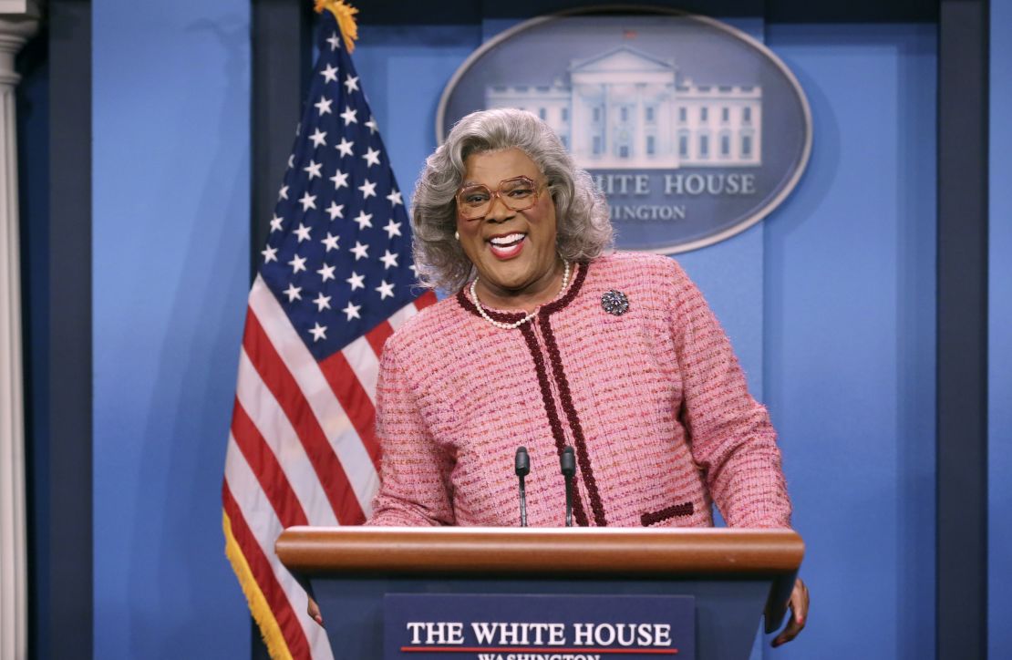 Tyler Perry has built his entertainment empire on "Madea," a stern, wise-cracking matriarch who proves that Black audiences don't object to Black male comics dressed as women, if they're funny.