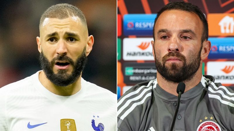 Karim Benzema and Mathieu Valbuena Au200bblackmailu200ballegation and a sex tape -- two French footballers face off in court photo