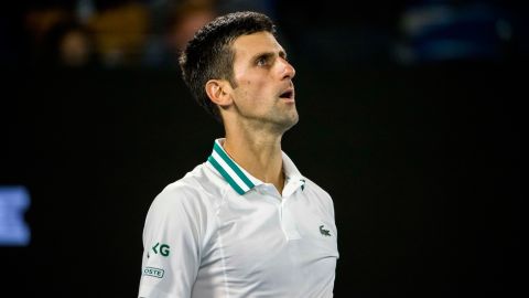 Novak Djokovic AO 2021 FILE