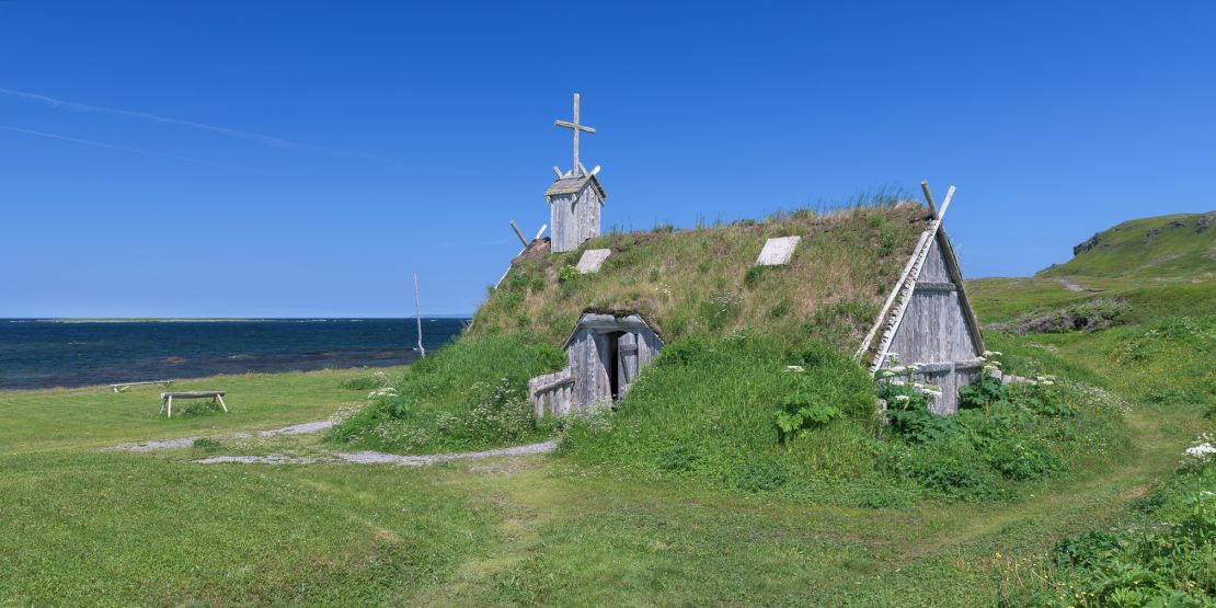 This reconstructed Viking-age building sits adjacent to the site of L'Anse aux Meadows.