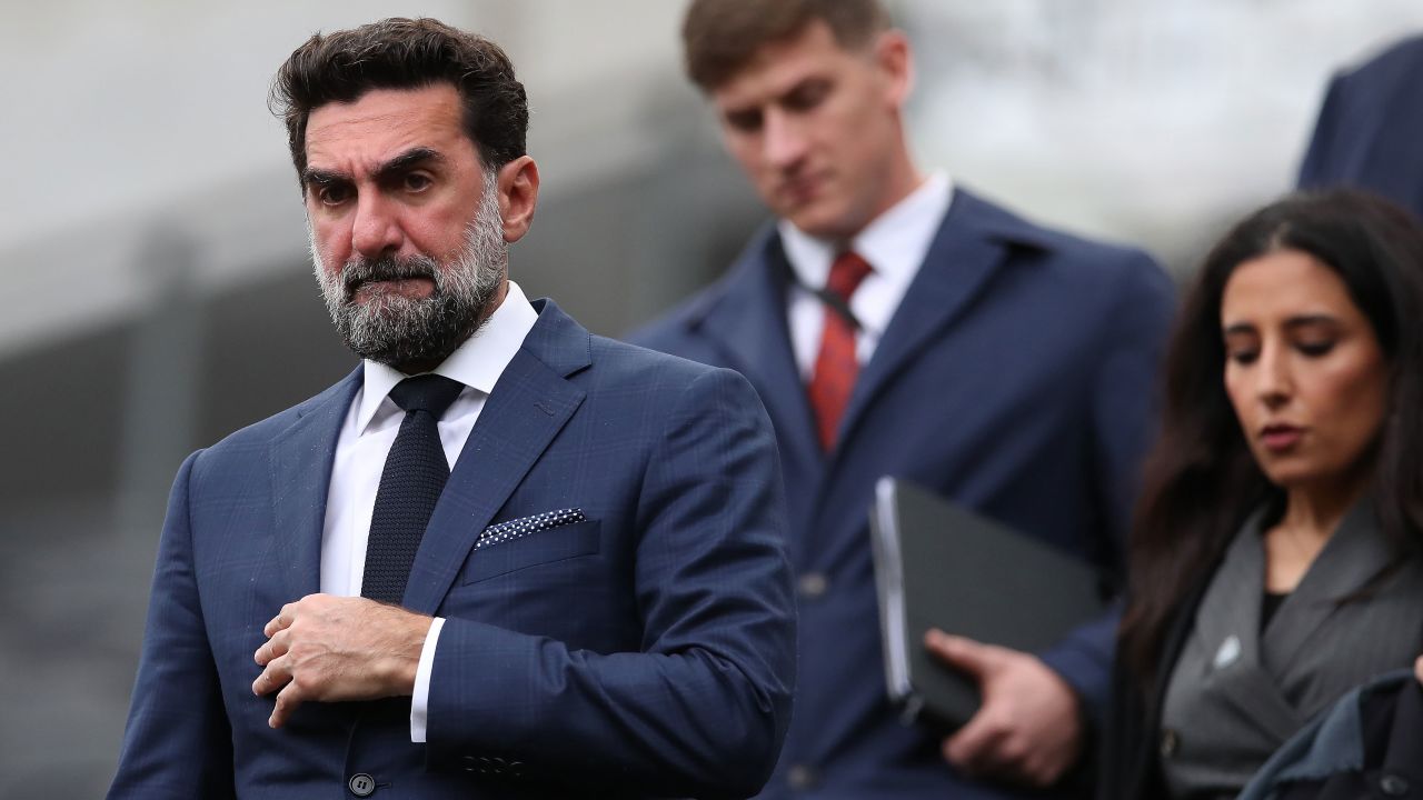 Newcastle United Chairman Yasir Al-Rumayyan arrives at the stadium prior to the Premier League match between Newcastle United and Tottenham Hotspur.