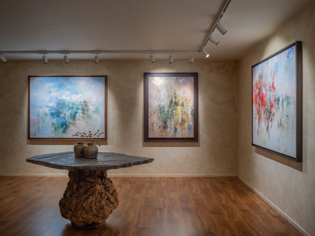 Kang's work on display at Villepin gallery in Hong Kong.