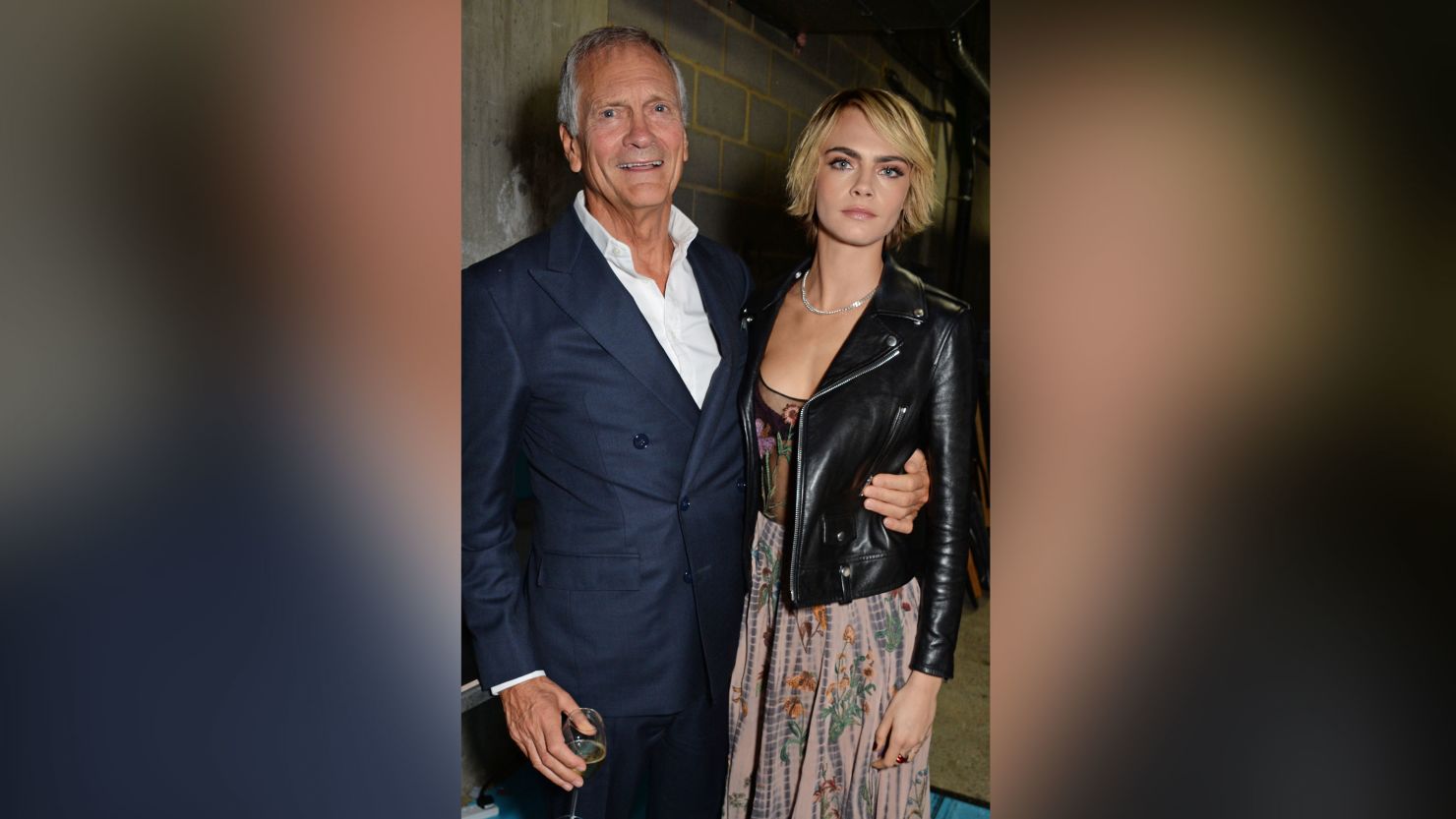 Charles Delevingne and Cara Delevingne pictured in London in 2018.