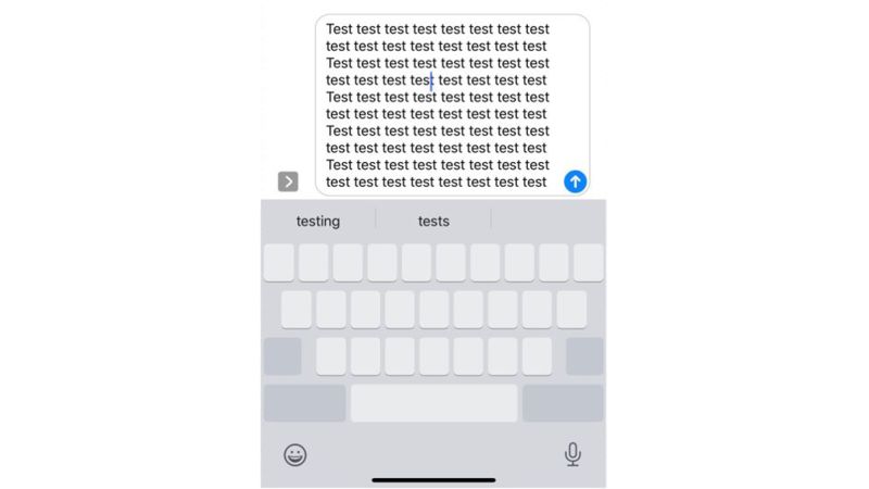 how to type text in a circle on iphone
