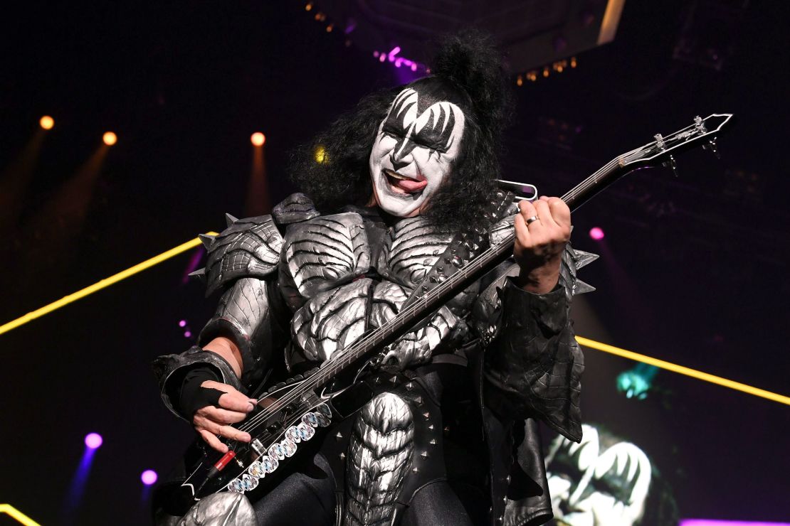 Gene Simmons performing with KISS in 2020.
