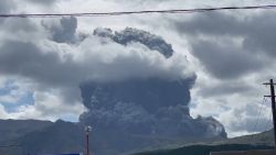 Japan Volcano erupts