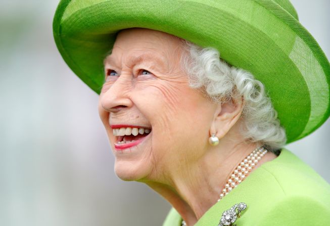 The Queen attends the Royal Windsor Cup polo match and a carriage-driving display by the British Driving Society in July 2021.