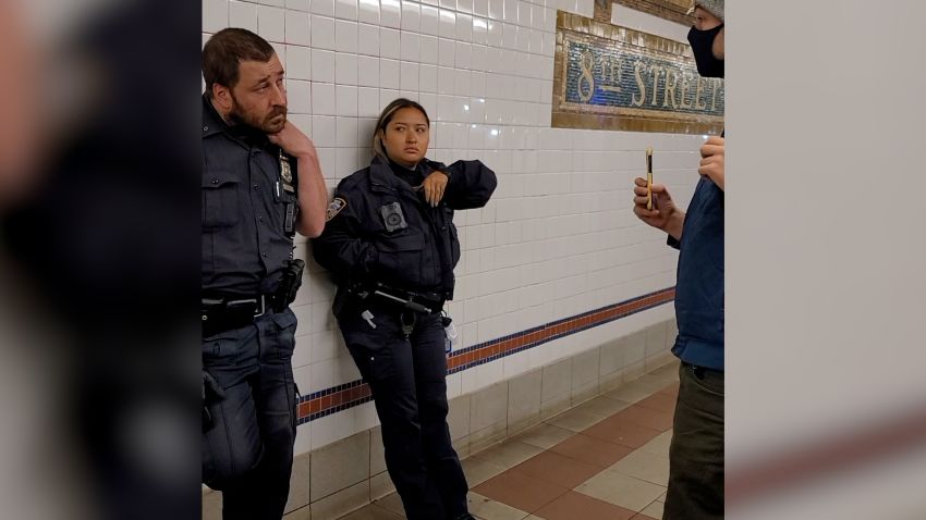 NYPD Masks Subway Confrontation