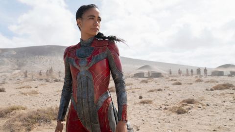 Makkari (Lauren Ridloff) is among the speediest speedsters in the Marvel comics.