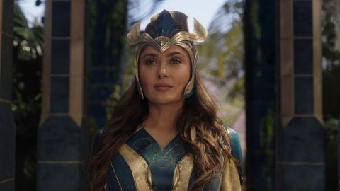 Ajak (Salma Hayek) is that one friend who acts like a mom to the rest of her group.