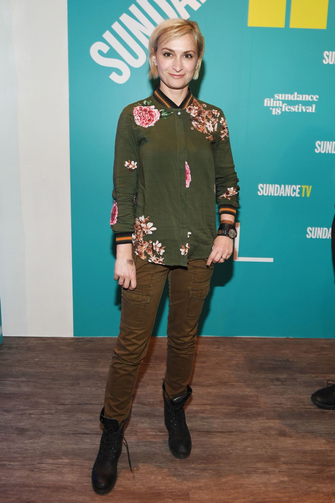 Filmmaker Halyna at the Sundance Film Festival in 2018
