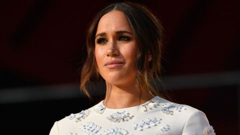 Meghan on stage at Global Citizen Live in New York on September 25.