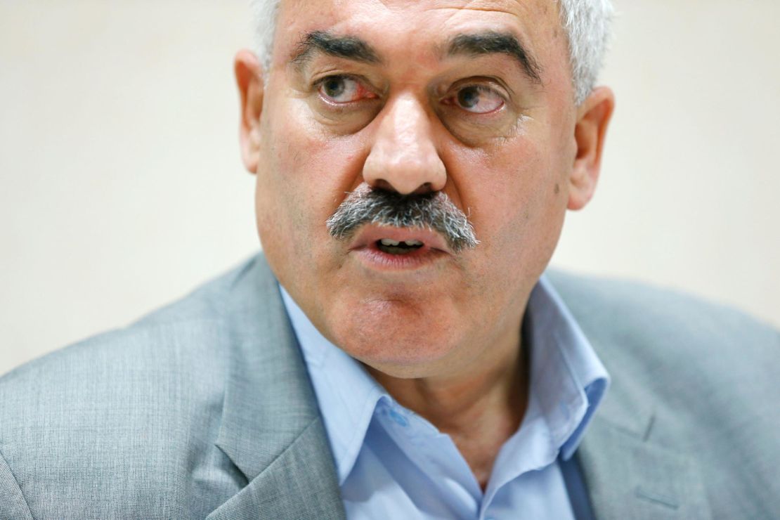 Shawan Jabarin, General Director of al-Haq, speaks at the United Nations headquarters in Geneva, Switzerland in June 2015.
