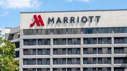 underscored marriott sign on pearson airport hotel