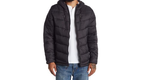 Hawke and Co Chevron Print Hooded Jacket
