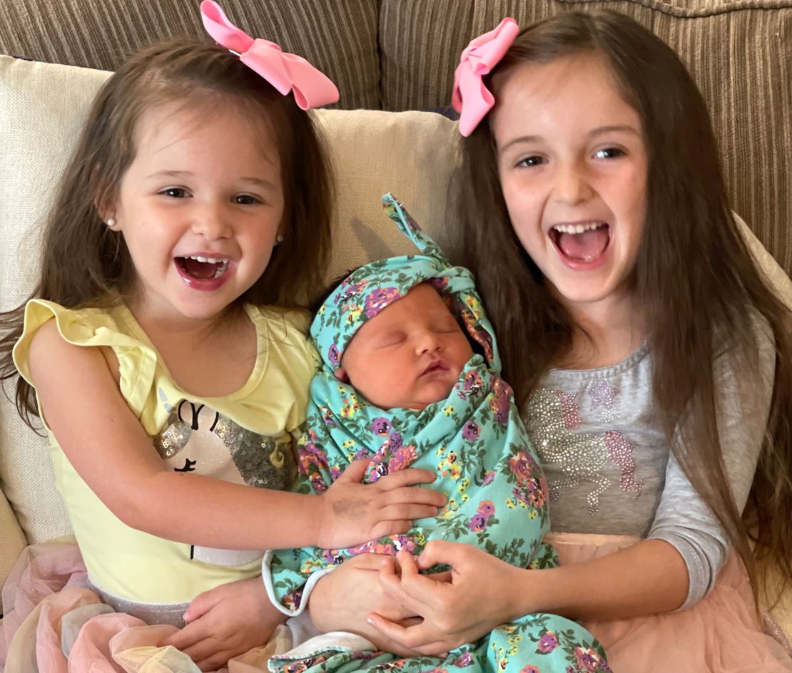 Giuliana, Mia and Sophia were all born on August 25, three years apart.