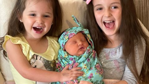 Giuliana, Mia and Sophia were all born on August 25, three years apart.