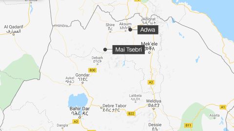 Ethiopian air forces targeted the areas of Mai Tsebri and Adwa on Sunday, October 24, 2021.