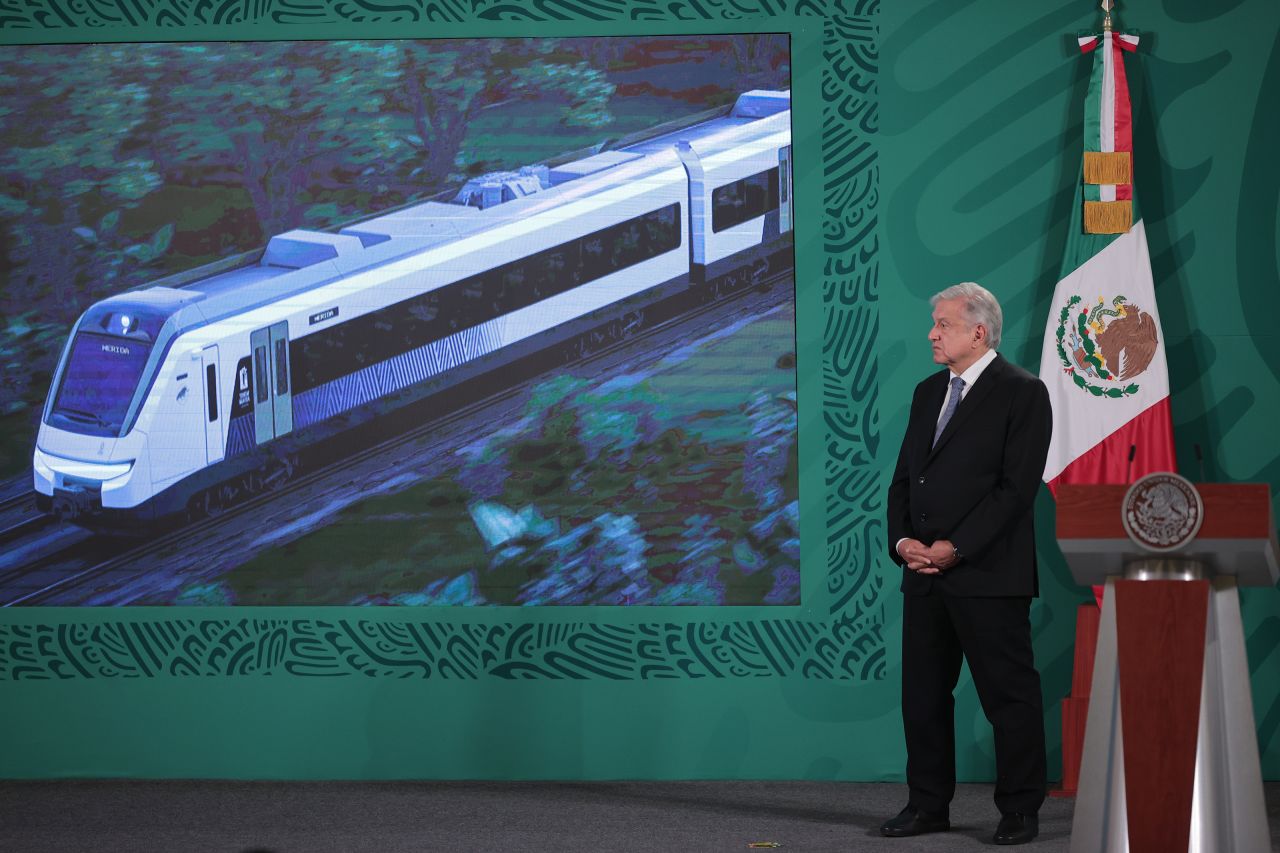 Mexican President Andres Manuel Lopez Obrador has insisted construction of the Mayan Train project, which will run through five states, will be conducted in way that is safe for the environment and will benefit tourism. 
